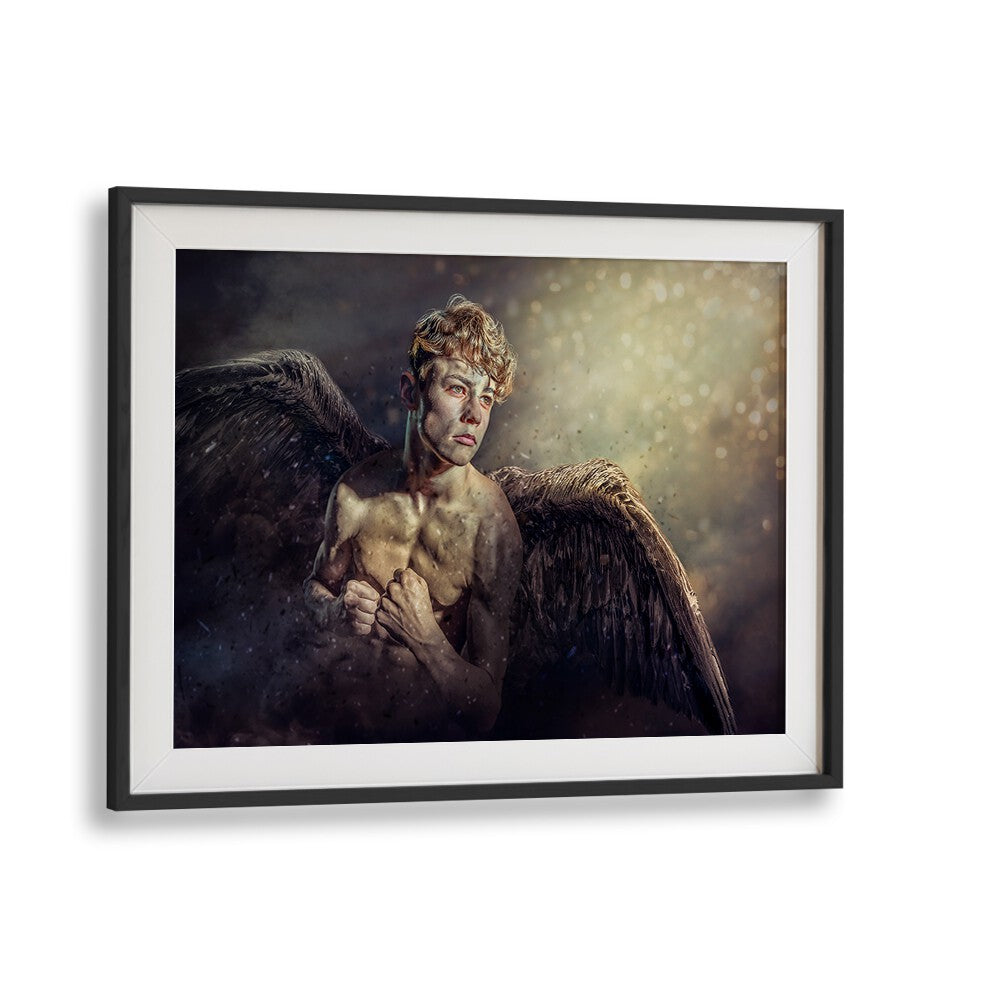 Ethereal FALLEN ANGEL, PHOTOGRAPHY PRINTS showcasing surreal beauty, perfect for art lovers and collectors.