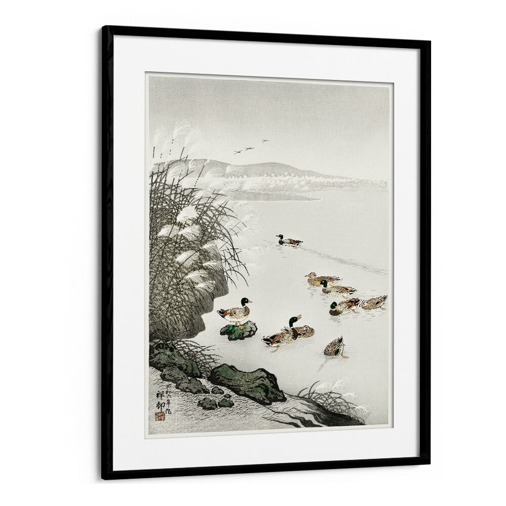 DUCKS IN THE WATER (1931)  , JAPANESE PAINTINGS , JAPANESE ART PRINTS