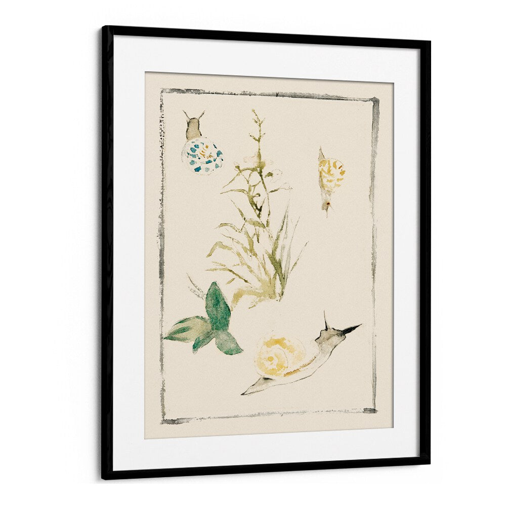 SKETCHES OF SNAILS, FLOWERING PLANT (1864–1868) BY EDOUARD MANET , VINTAGE PAINTINGS