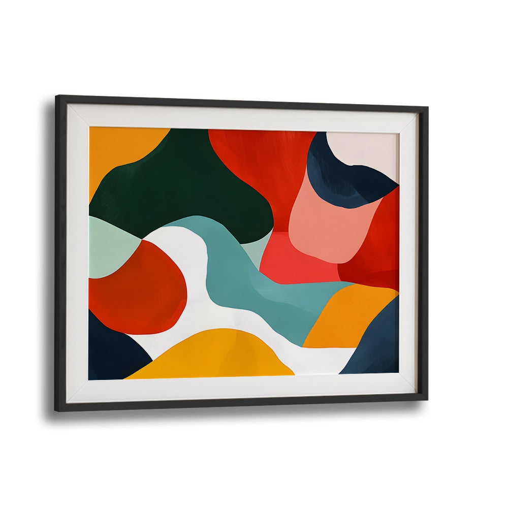 COLOURFUL MODERN CHEVRON ABSTRACT ART, ABSTRACT PAINTINGS