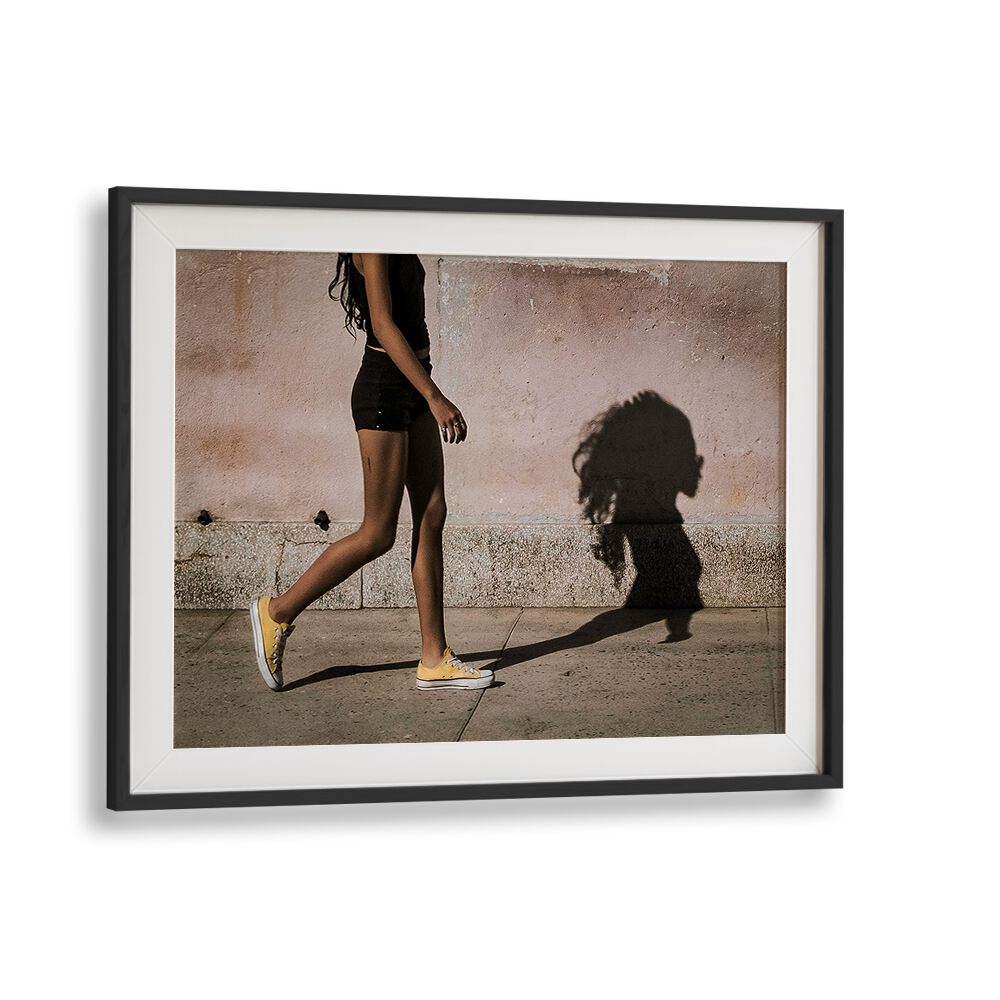 Elegant SHADOW, PHOTOGRAPHY PRINTS capturing a figure walking, showcasing artistry in everyday moments.