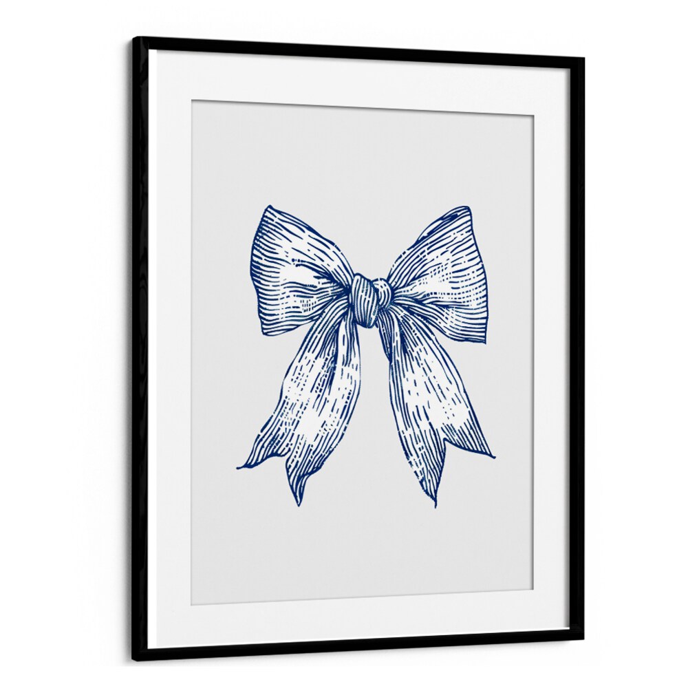 DARK BLUE COASTAL STRIPED BOW