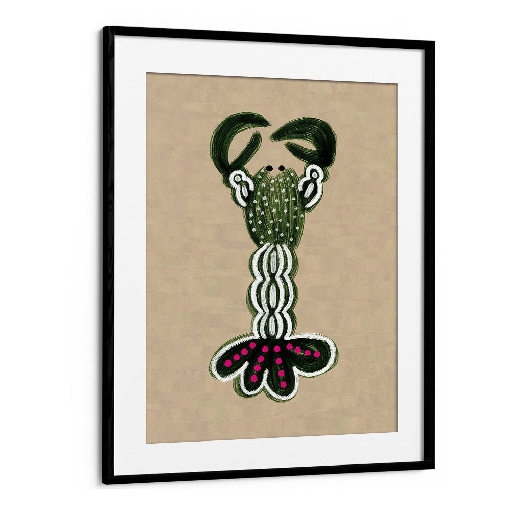 Colorful Green Lobster Kitchen Posters add charm to your culinary space, a perfect decor for seafood lovers.
