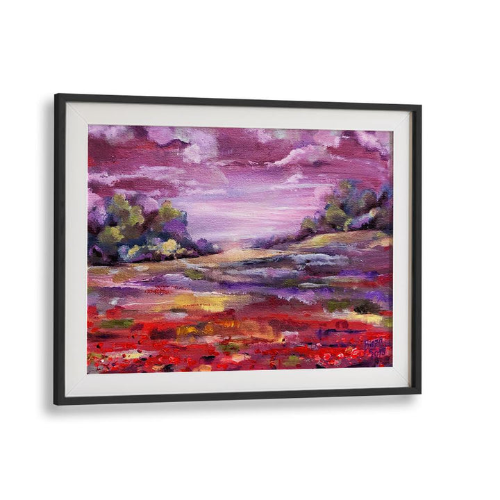 PURPLE , LANDSCAPE PAINTINGS