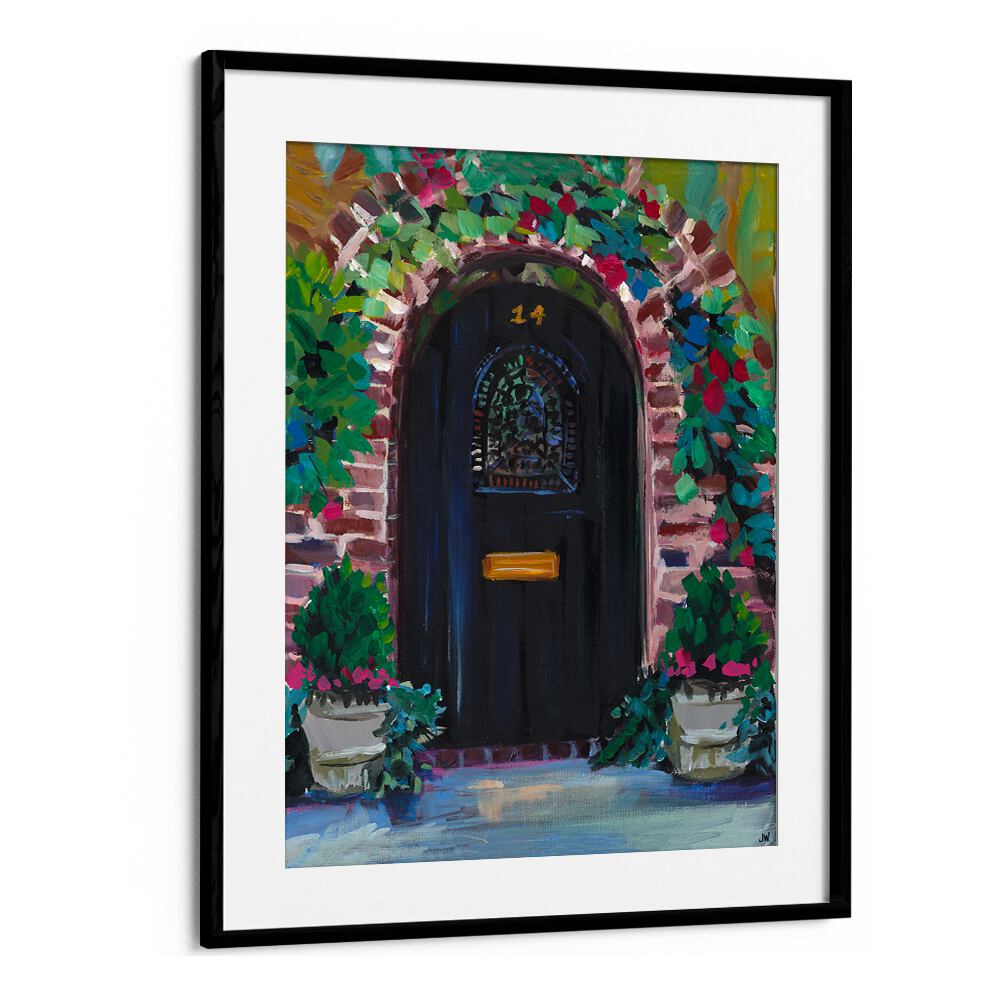 Black Door Floral Flower Paintings add vibrant elegance to any room with stunning artistry and a bold color palette.