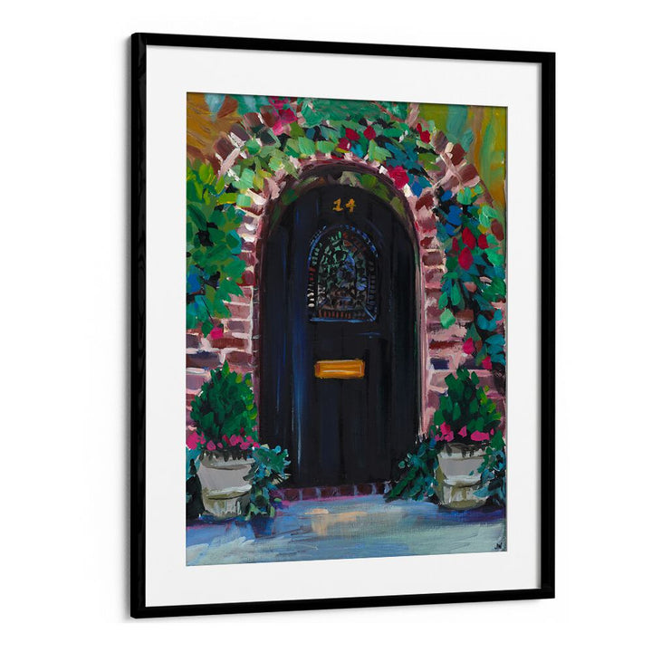 Black Door Floral Flower Paintings add vibrant elegance to any room with stunning artistry and a bold color palette.