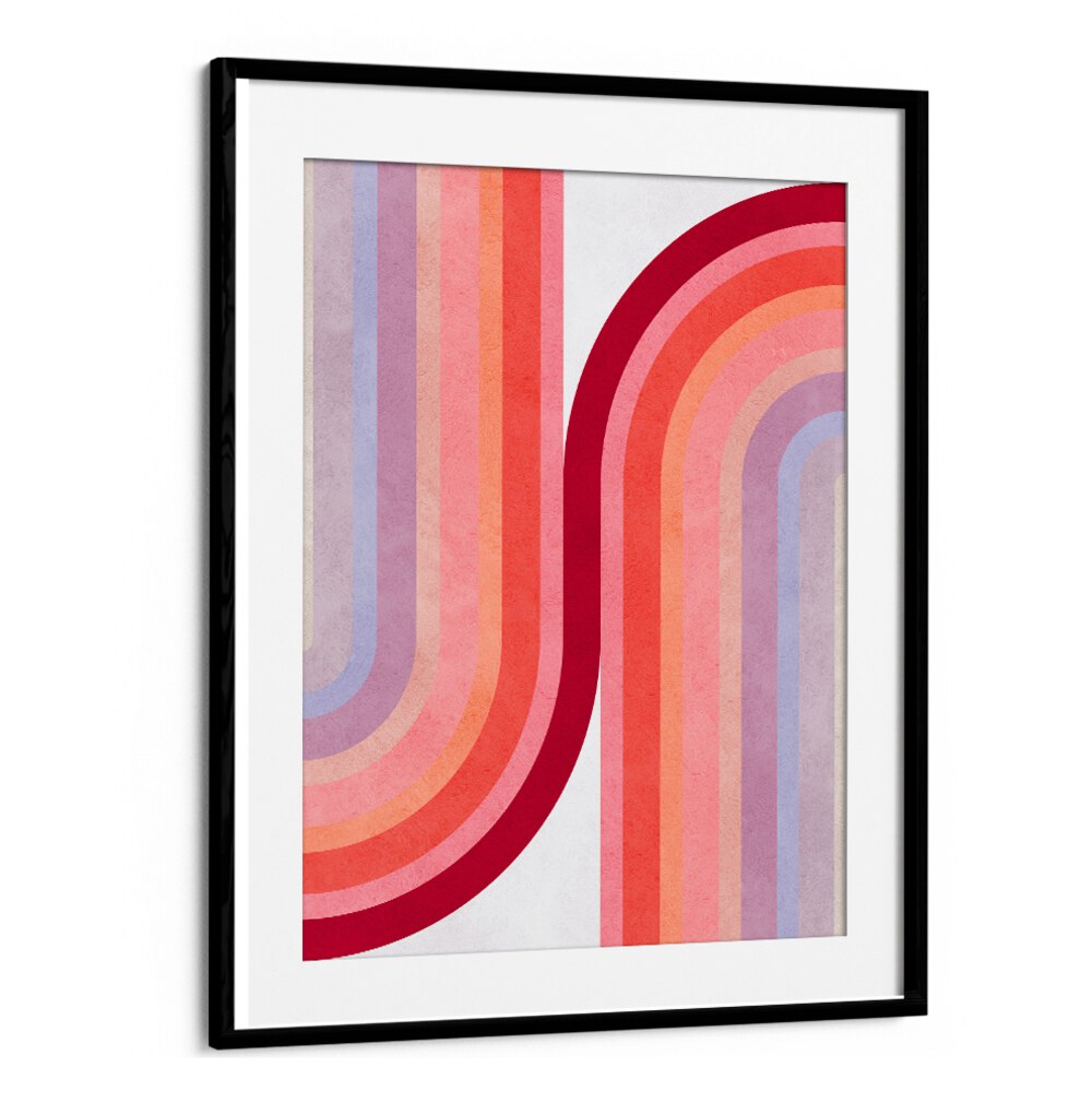 Colorful CURVED LINES, GEOMETRIC ART PRINTS bring vibrant energy and dynamic design to any space. Perfect for modern decor.