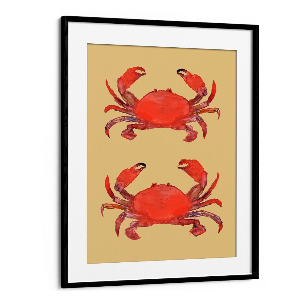Vibrant CRAB POSTER II, BEACH PAINTINGS to enhance your coastal decor, perfect for beach lovers.