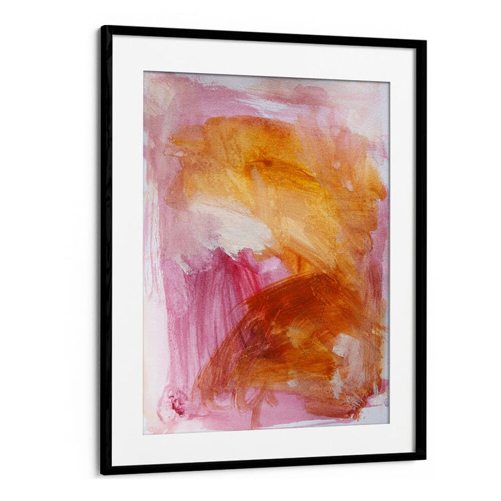 Vibrant abstract painting titled LOVE & MERCY featuring warm hues, perfect for adding elegance to any space.