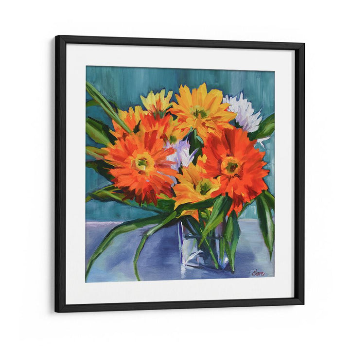 FLOWERS IN VASE , FLORAL FLOWER PAINTINGS