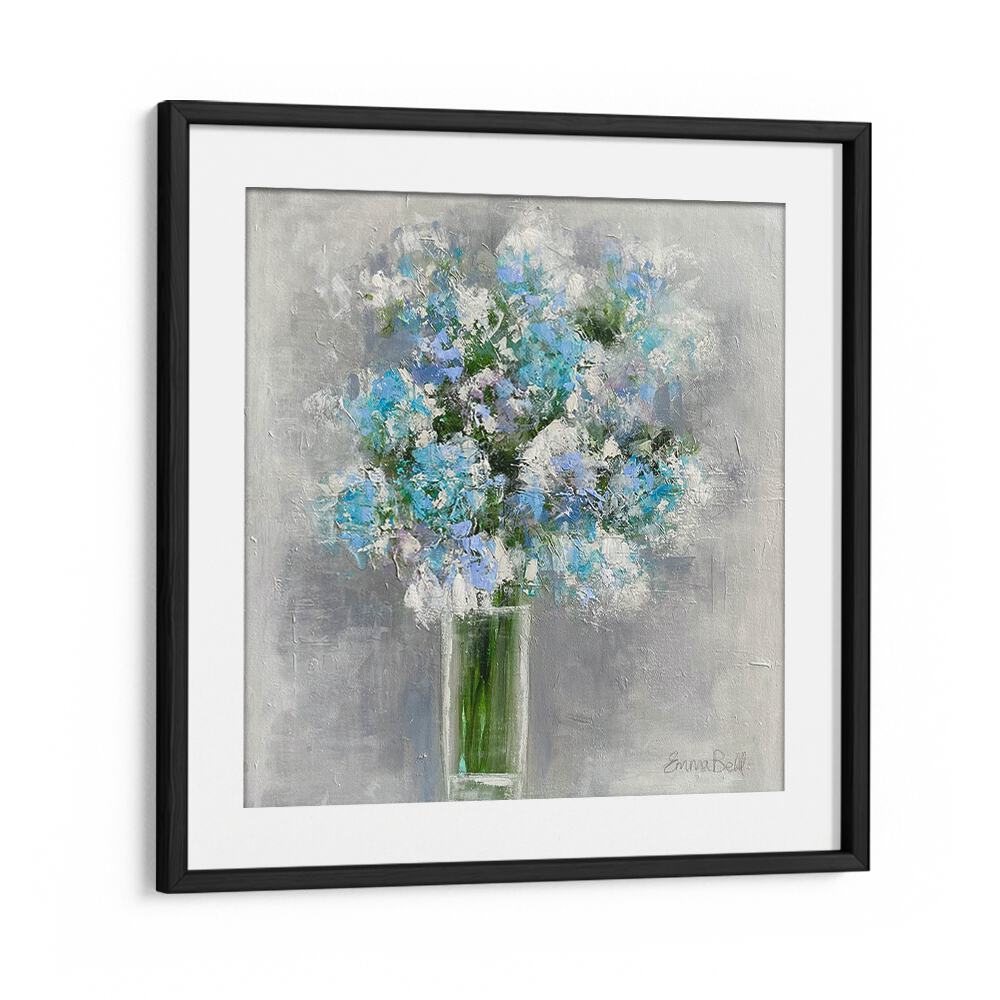 Stunning bouquet of flowers in a glass, showcasing vibrant floral flower paintings to elevate your decor.