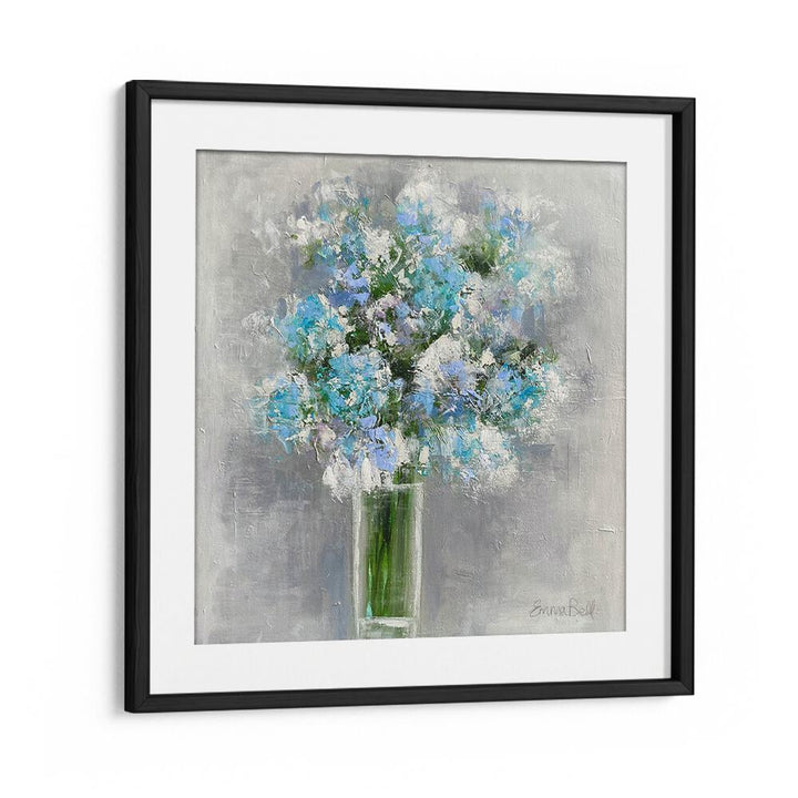 Stunning bouquet of flowers in a glass, showcasing vibrant floral flower paintings to elevate your decor.