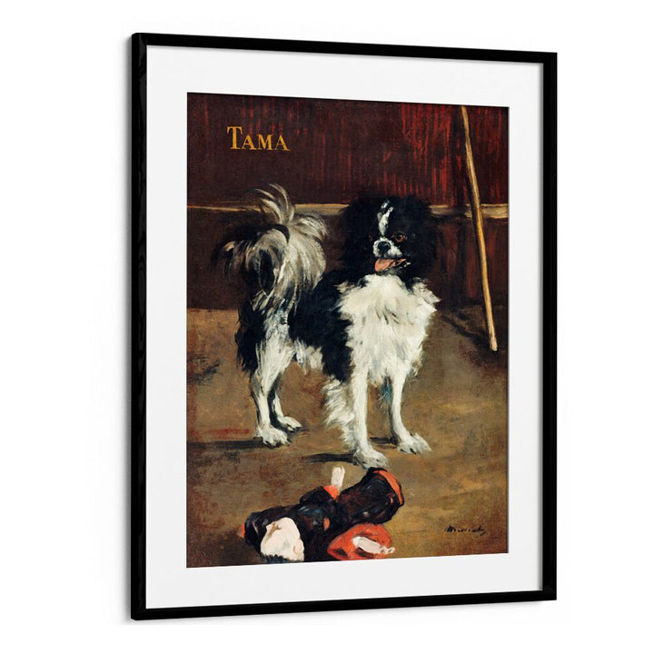 TAMA, THE JAPANESE DOG (1875) BY EDOUARD MANET , VINTAGE PAINTINGS