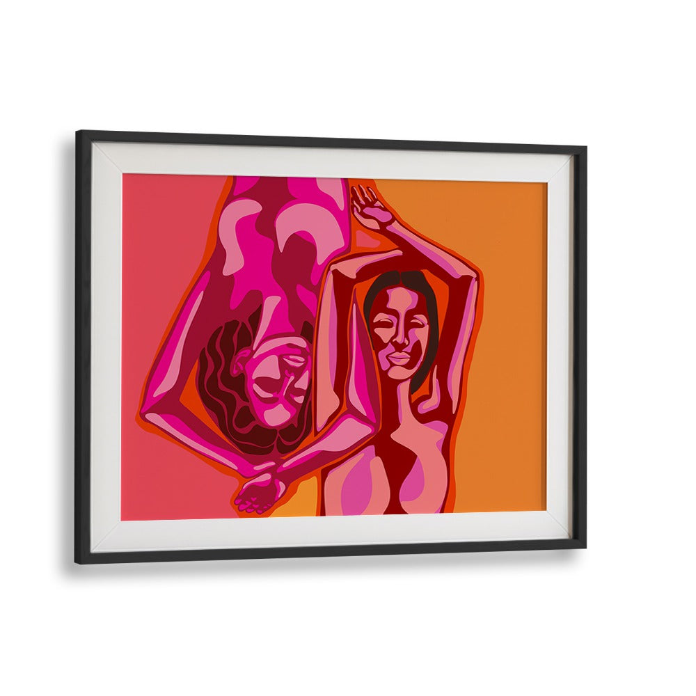 Vibrant artwork featuring two figures, showcasing the essence of MARIA A KARLA, PORTRAITS & FIGURATIVE ILLUSTRATIONS.