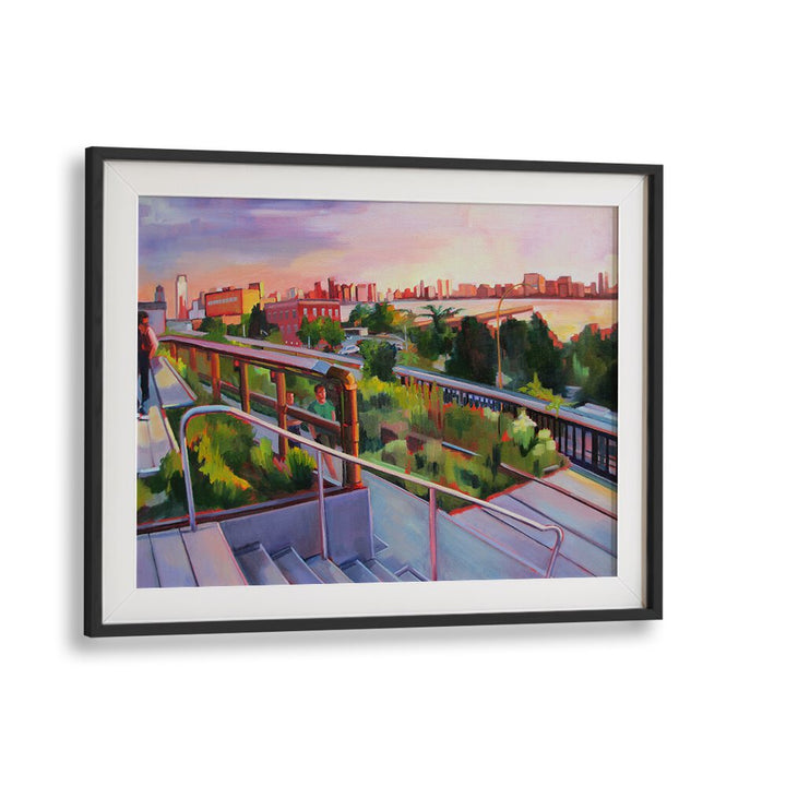 HIGH LINE SUNSET , LANDSCAPE PAINTINGS