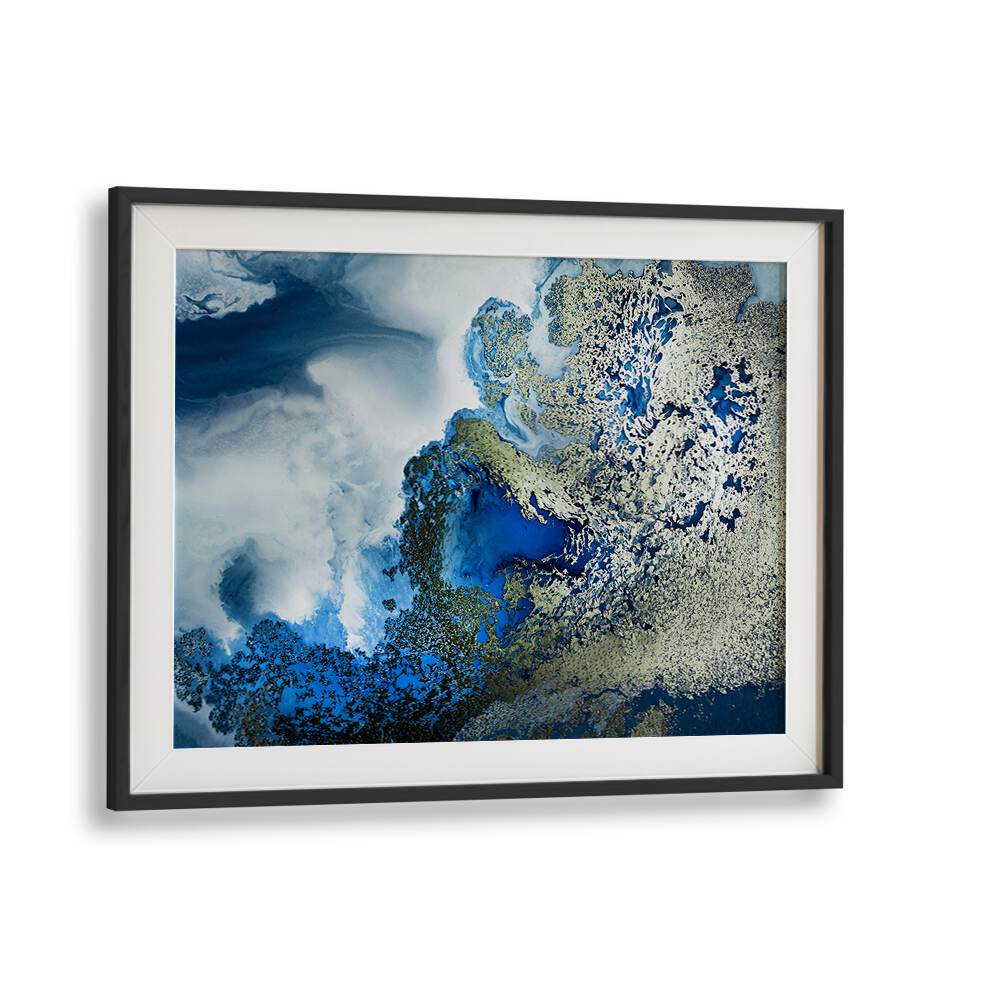 Vibrant BEACH HOUSE ART, ABSTRACT PAINTINGS with stunning blue hues, perfect for transforming your living space.