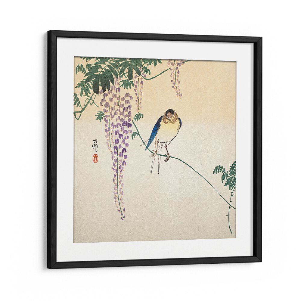 WISTERIA AND SWALLOW (CA. 1900) , JAPANESE PAINTINGS , JAPANESE ART PRINTS