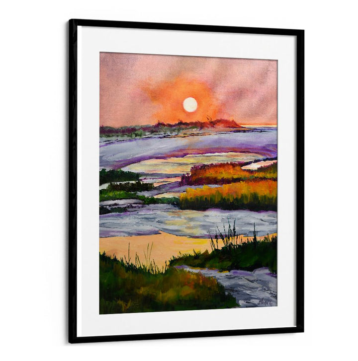 SUNSET , LANDSCAPE PAINTINGS