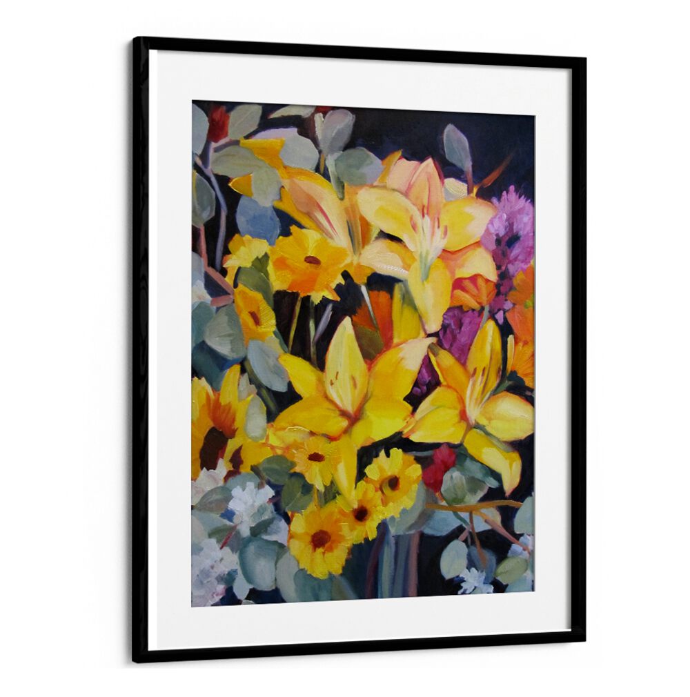 BOUQUET , FLORAL FLOWER PAINTINGS