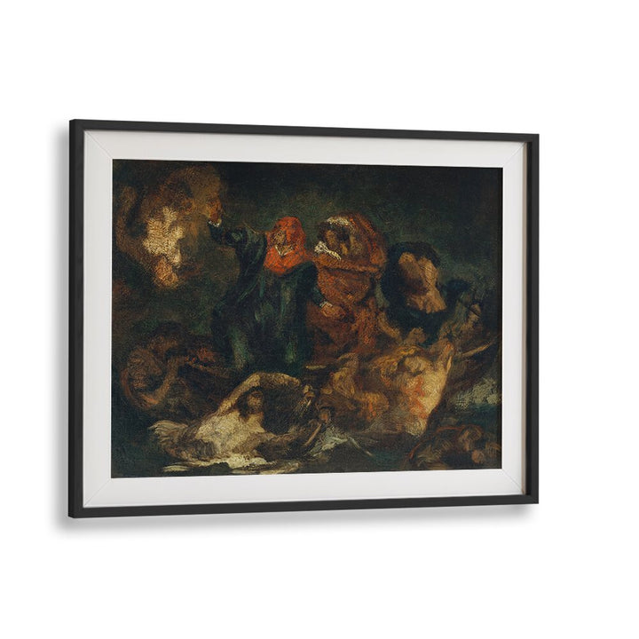 COPY AFTER DELACROIX'S "BARK OF DANTE" (1859) BY EDOUARD MANET , VINTAGE PAINTINGS