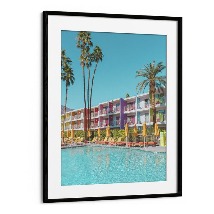 surreal painting - SAGUARO HOTEL POOLSIDE IN PALM SPRINGS by Asianmonk