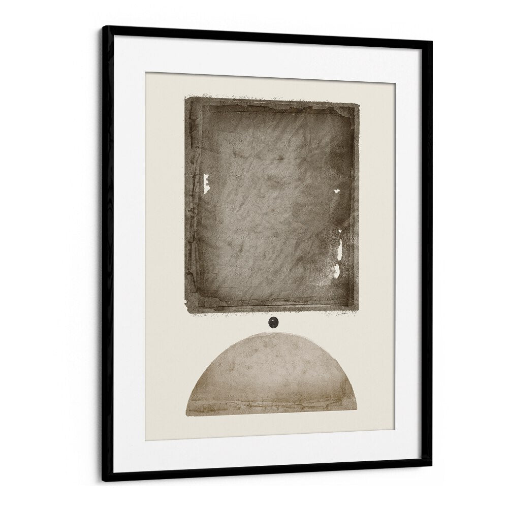 Elegant geometric art print showcasing abstract shapes in earthy tones, perfect for modern decor. EARTHY ELEGANCE, GEOMETRIC ART PRINTS.