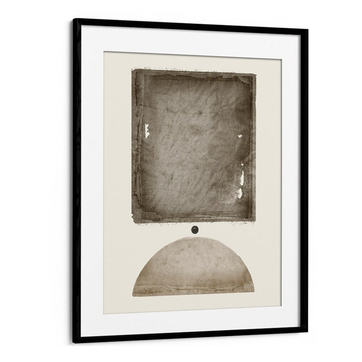 Elegant geometric art print showcasing abstract shapes in earthy tones, perfect for modern decor. EARTHY ELEGANCE, GEOMETRIC ART PRINTS.