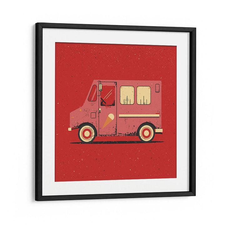 Colorful artwork featuring THE ICE CREAM TRUCK, perfect for KIDS ROOM PAINTINGS and playful decor.