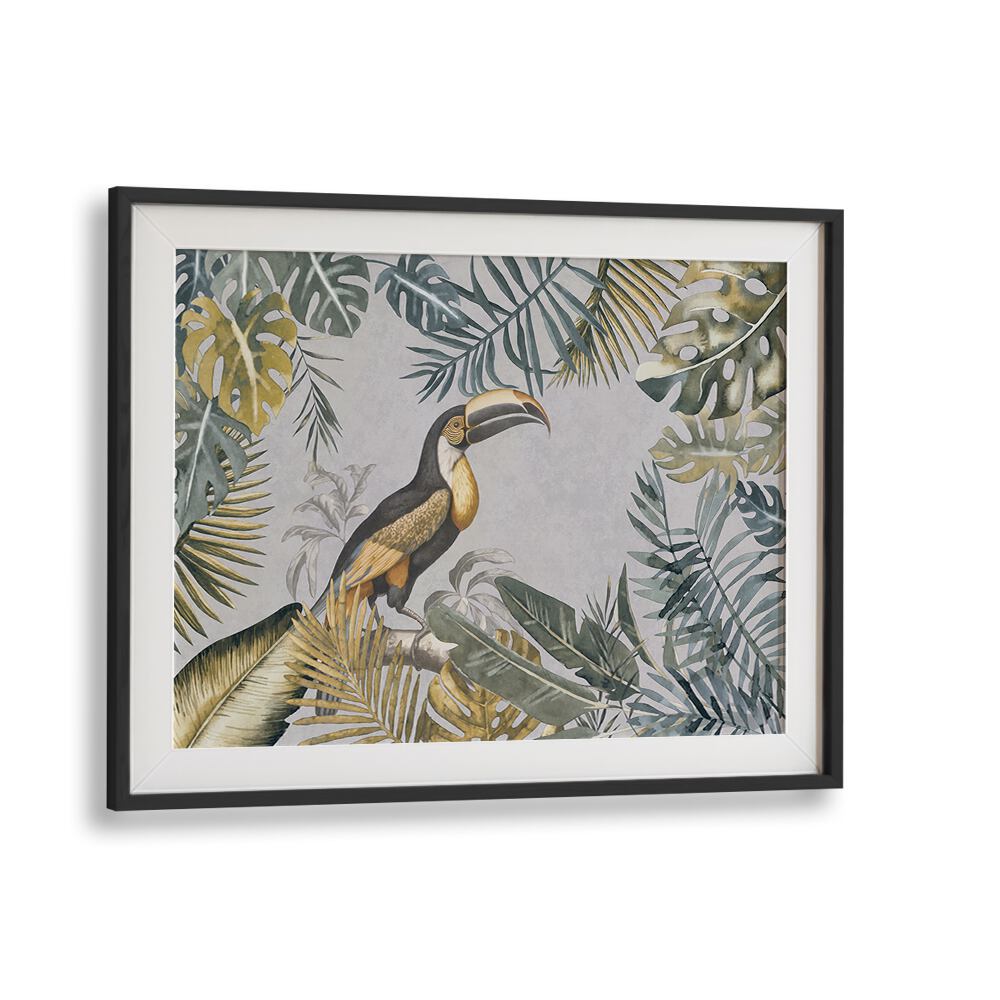 TOUCANS TROPICAL GARDEN BY ANDREA HAASE , WILDLIFE POSTERS, WILDLIFE PAINTINGS