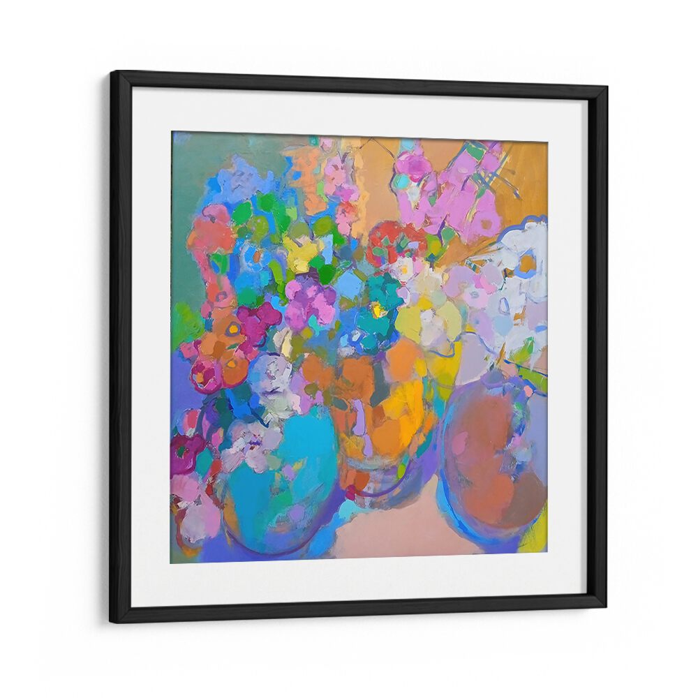Bright and colorful floral composition in the SUNSHINE, ABSTRACT PAINTINGS collection, perfect for uplifting home decor.
