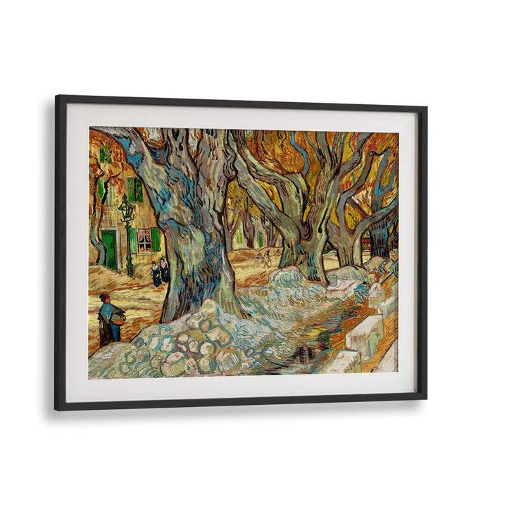 THE LARGE PLANE TREES (ROAD MENDERS AT SAINT-RÉMY) (1889) ,  VINTAGE PAINTINGS