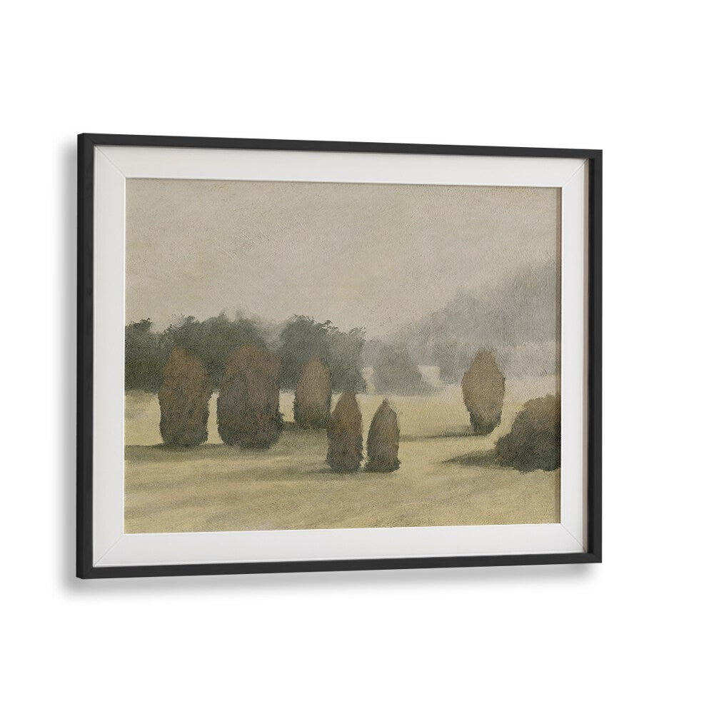 Woodbury View, Abstract Paintings feature a serene landscape with soft colors, perfect for modern home decor.