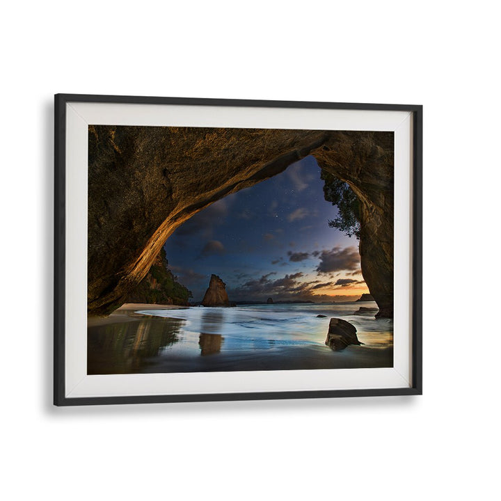 Stunning Cathedral Cove, photography prints showcasing serene landscapes, perfect for home or office decor.