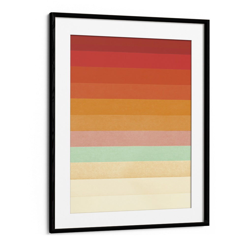 RAINBOW CHEVRONS BY FLORENT BODART, ABSTRACT ART PRINTS