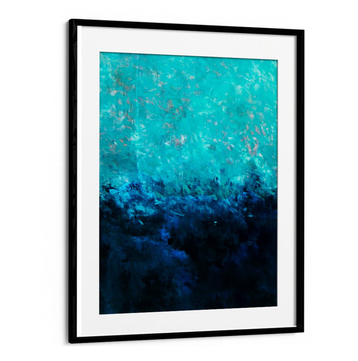 Enhance your decor with ABSTRACTION DESIGN II, a captivating abstract painting in vibrant blue and earthy tones.