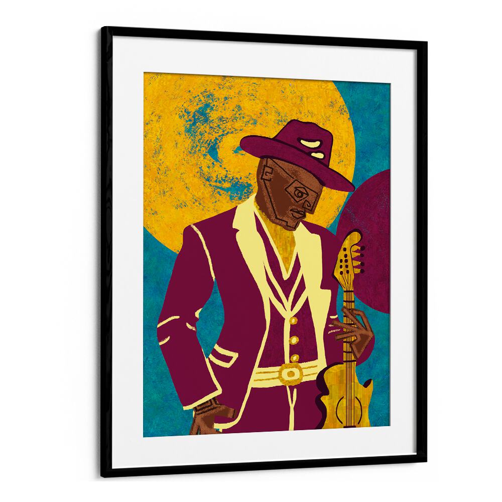 Colorful MUSICIAN GUY III, MOVIE POSTERS showcasing a stylish musician with a guitar, perfect for music lovers.
