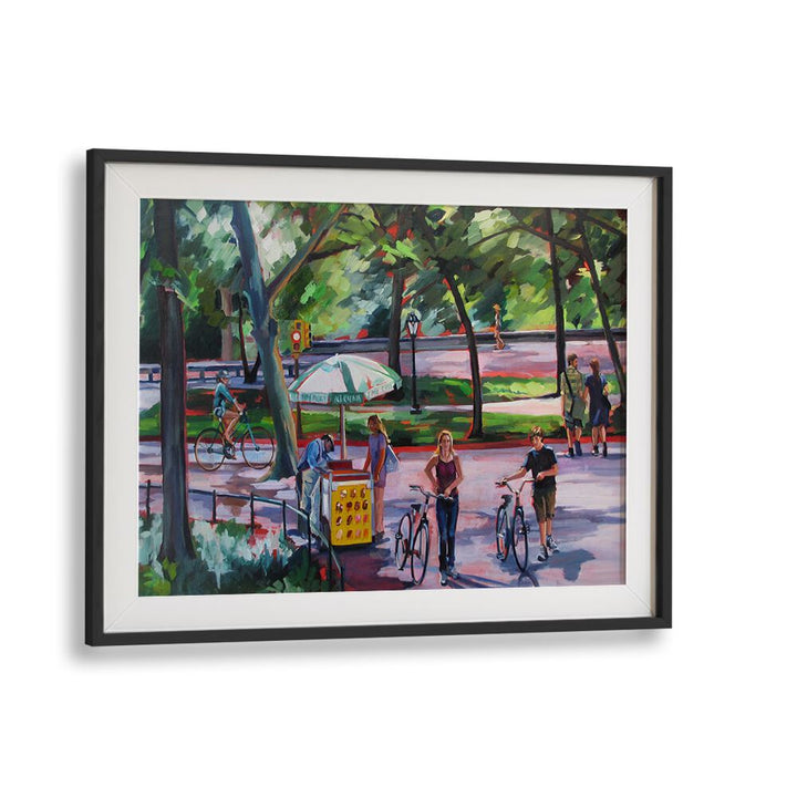 AUGUST IN CENTRAL PARK , LANDSCAPE PAINTINGS