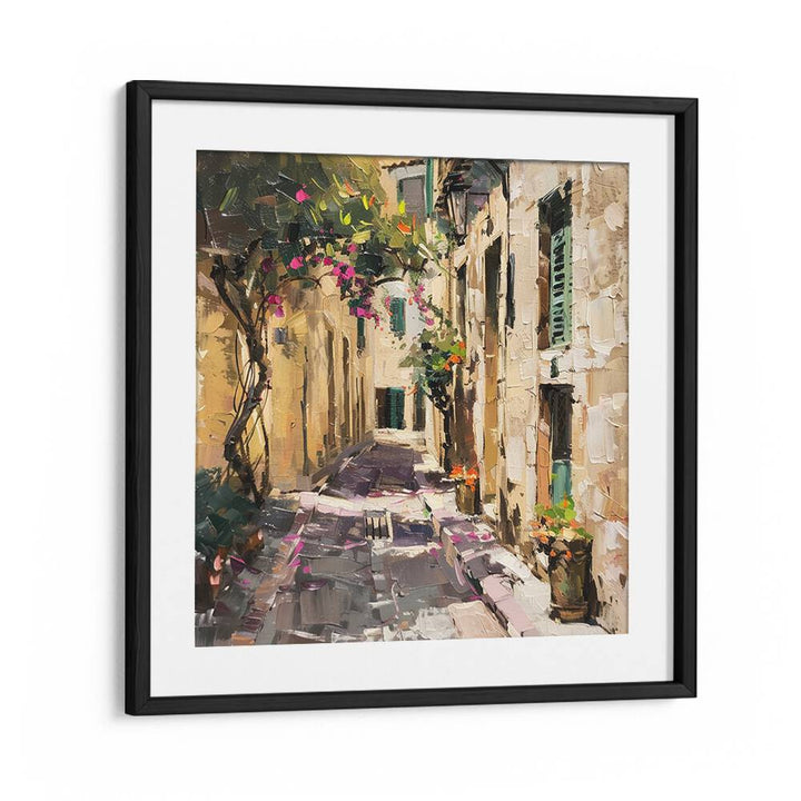 Elegant ALLEYWAY MALLORCA artwork showcasing a charming alley scene, perfect for modern decor.