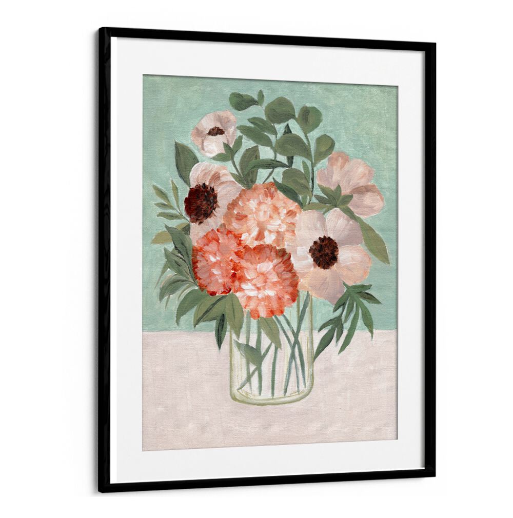GARDEN BEAUTIES , FLORAL FLOWER PAINTINGS