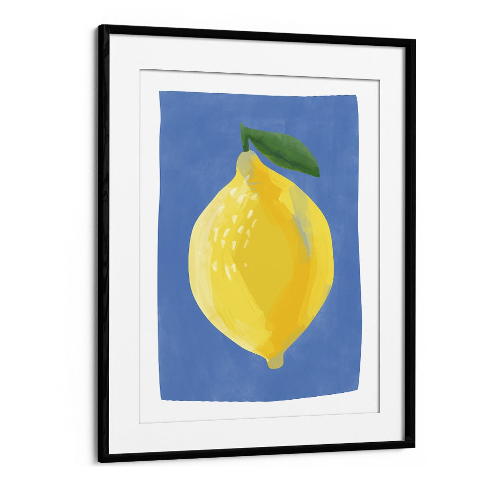 YELLOW LEMON BY ELENA RISTOVA, KITCHEN ART PAINTINGS