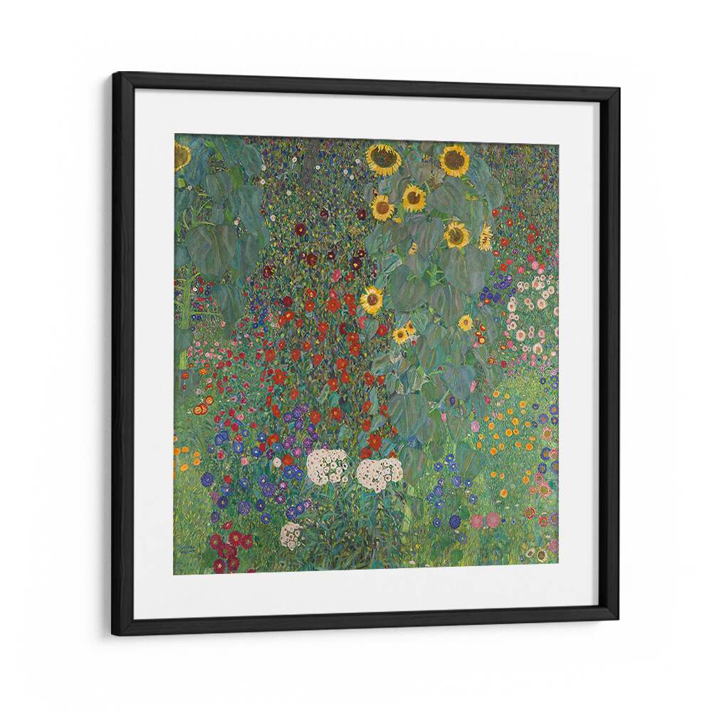 FARM GARDEN WITH SUNFLOWERS (1907) , VINTAGE PAINTINGS