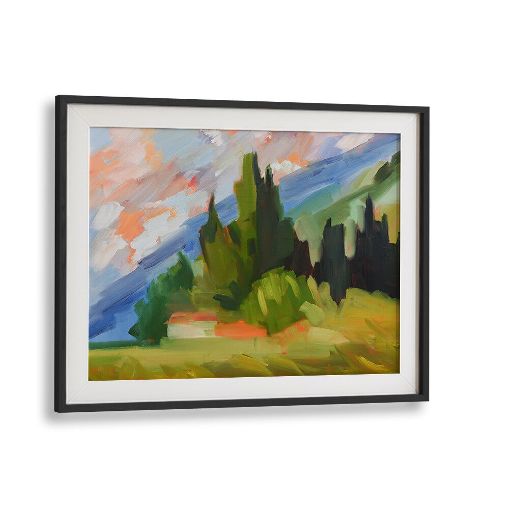 TUSCAN MOUNTAINSIDE , LANDSCAPE PAINTINGS