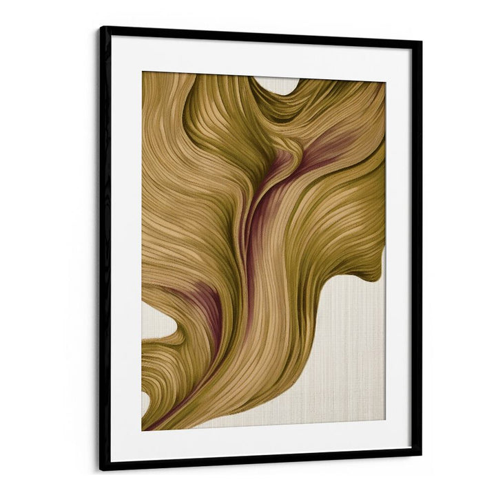 Elegant NATURE LINE V, ABSTRACT PAINTINGS showcasing flowing organic shapes, perfect for eco-friendly decor.