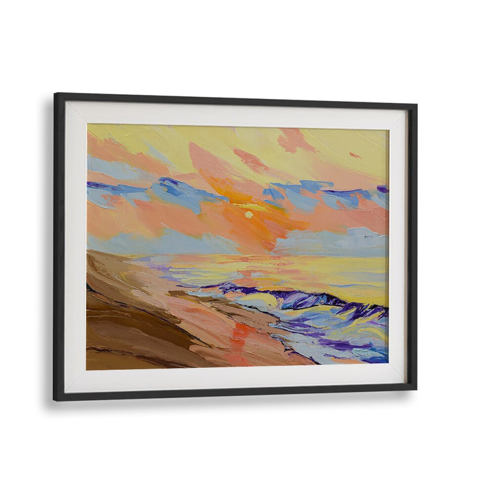 SUNSET AT THE BEACH , BEACH PAINTINGS