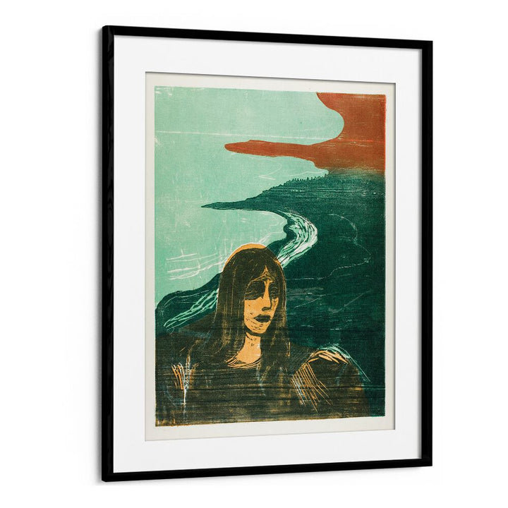 WOMAN’S HEAD AGAINST THE SHORE (1899) , VINTAGE PAINTINGS