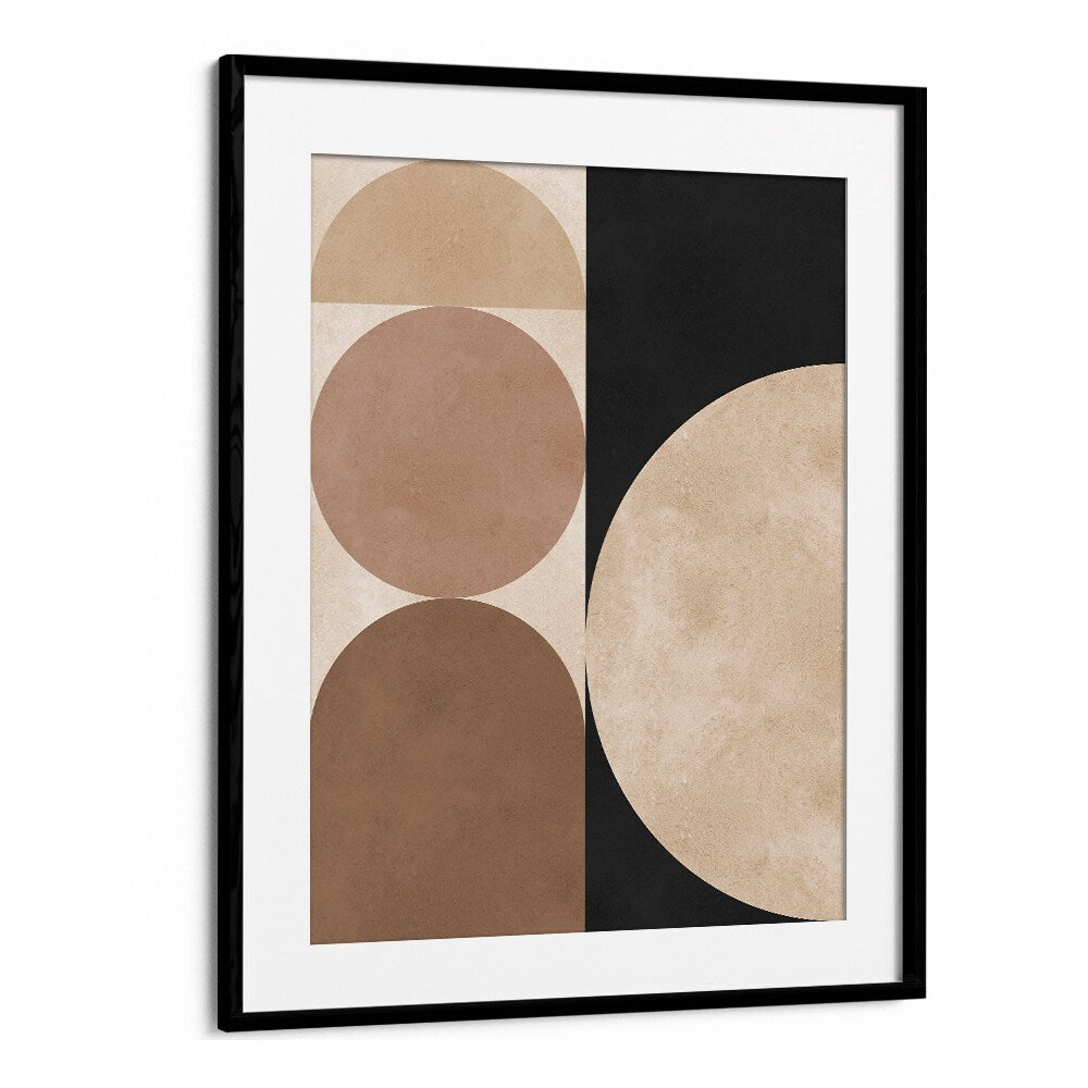 BROWN GEOMETRY V , ABSTRACT PAINTINGS , ABSTRACT ART PRINTS