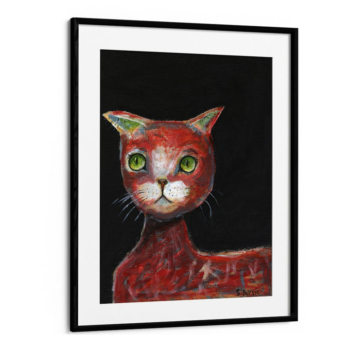 Vintage painting - RED CAT by Asianmonk