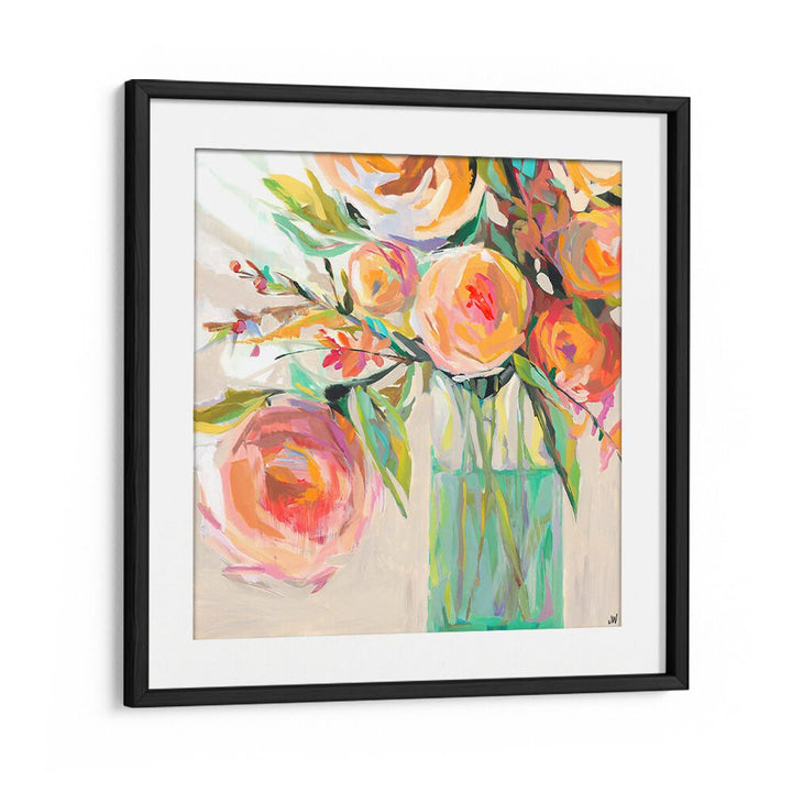 Vibrant KELLY S BOUQUET, FLORAL FLOWER PAINTINGS brighten any room with abstract floral art and lively colors.