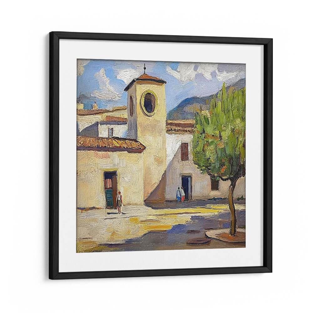 Experience the charm of TOWN IN SPAIN with this vibrant artwork capturing its picturesque landscapes and culture.