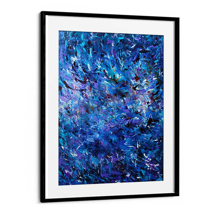 Stunning ABSTRACT DESIGN XX, ABSTRACT PAINTINGS in vibrant blue hues, perfect for elevating your space’s decor.
